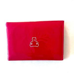 Vintage Red Baby Gap Photo Album with silver bear imprint